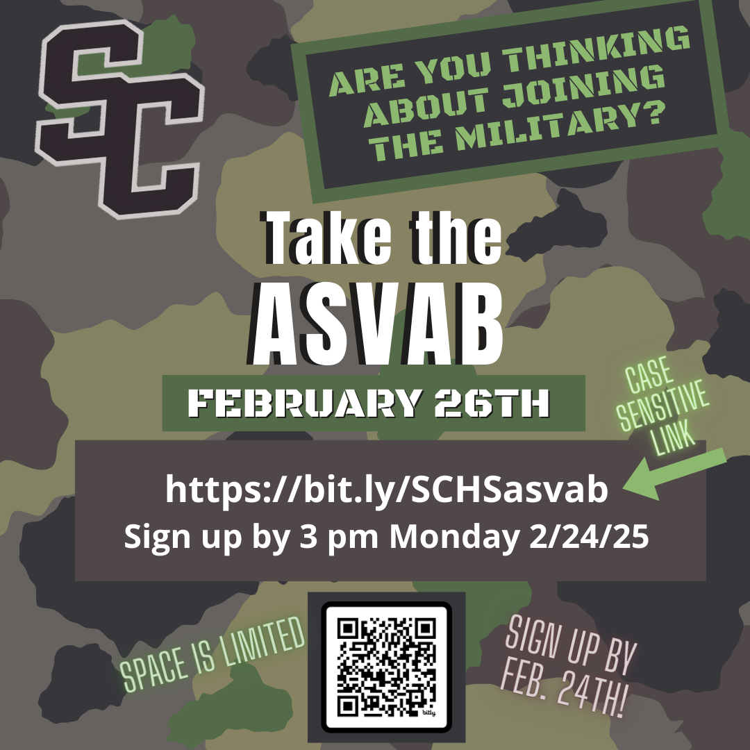  Flyer that says take the ASVAB